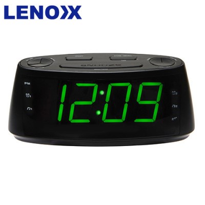 Lenoxx USB Dual Radio Alarm Clock