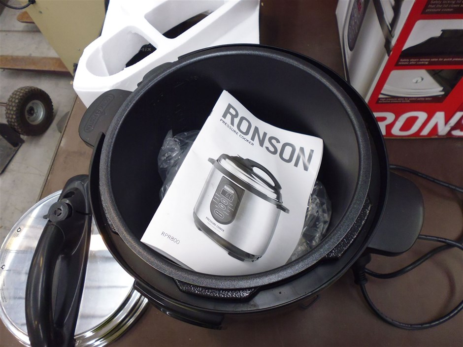 Ronson Digital Pressure Cooker, Model RPR800 Auction (00543012284