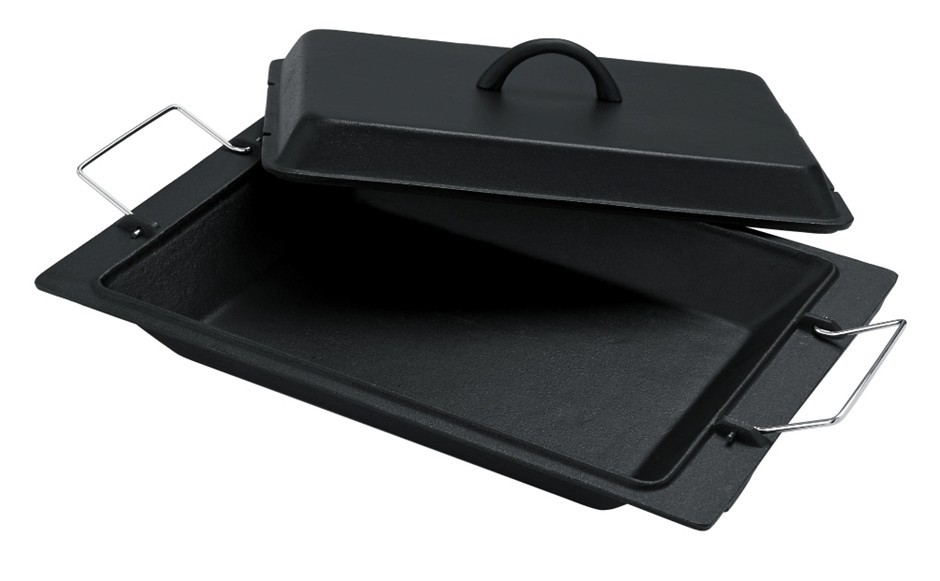 Gasmate BBQ Plates and Dishes Cast Iron Roasting Dish 400mm RRP119.