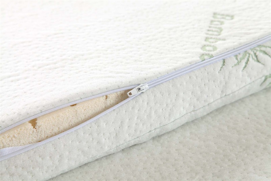 Buy 100 Natural Latex Mattress Topper Underlay 5cm QUEEN Grays