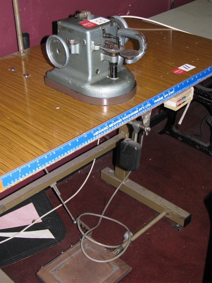 Industrial Fur Sewing Machine, Allbrook + Hashfield, single needle with