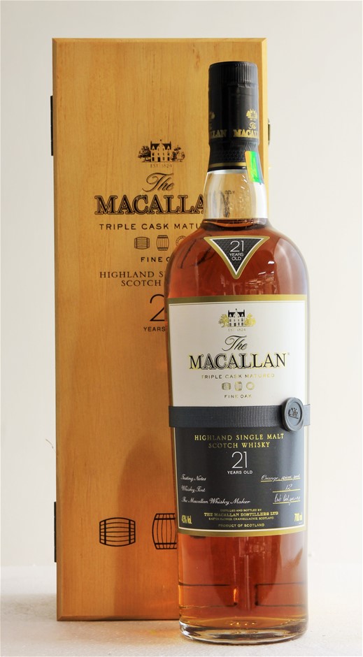 Buy Macallan `Fine Oak 21YO Triple Cask' Single Malt Scotch Whisky