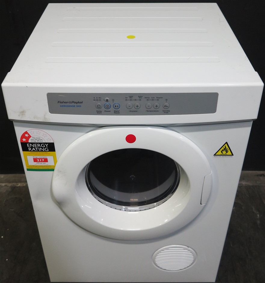 Fisher & Paykel 5kg Dryer (White) (DE50F56E1) Auction