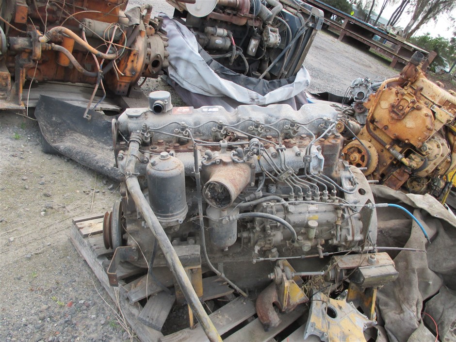 Mitsubishi 6 cylinder diesel engine, Model: 6D14-IA, Auction (0045 ...