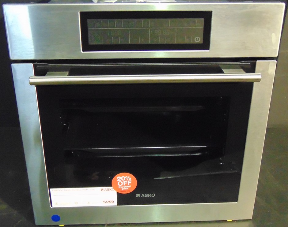 Asko 60cm Pyrolytic Stainless Steel Oven (OP8621S) Auction (0001