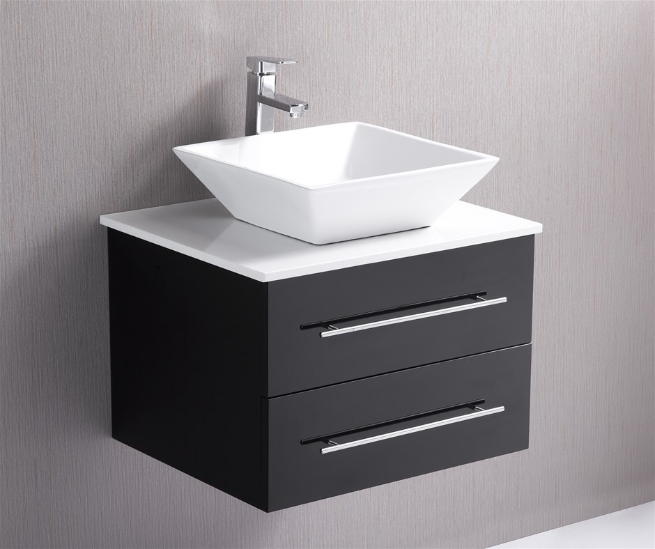 600mm Wall Hung Vanity Unit With Stone T