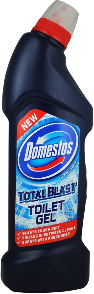6 x Domestos 750mL Total Blast Ocean Fre