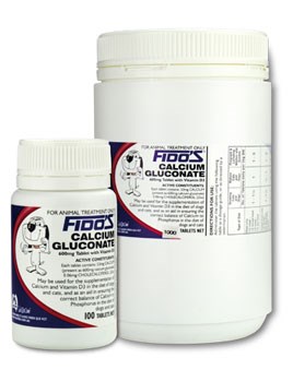Fido's Calcium Gluconate Vitamin D Table