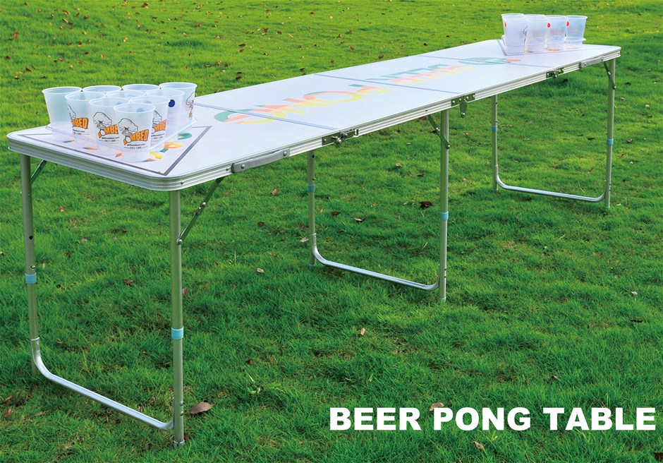 Professional 8ft Beer Pong Table Drinkin