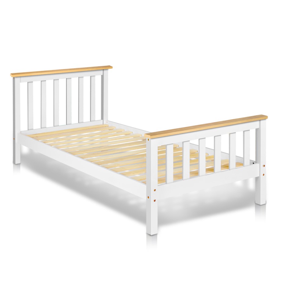 Artiss Single Size Pine Wood Bed Frame