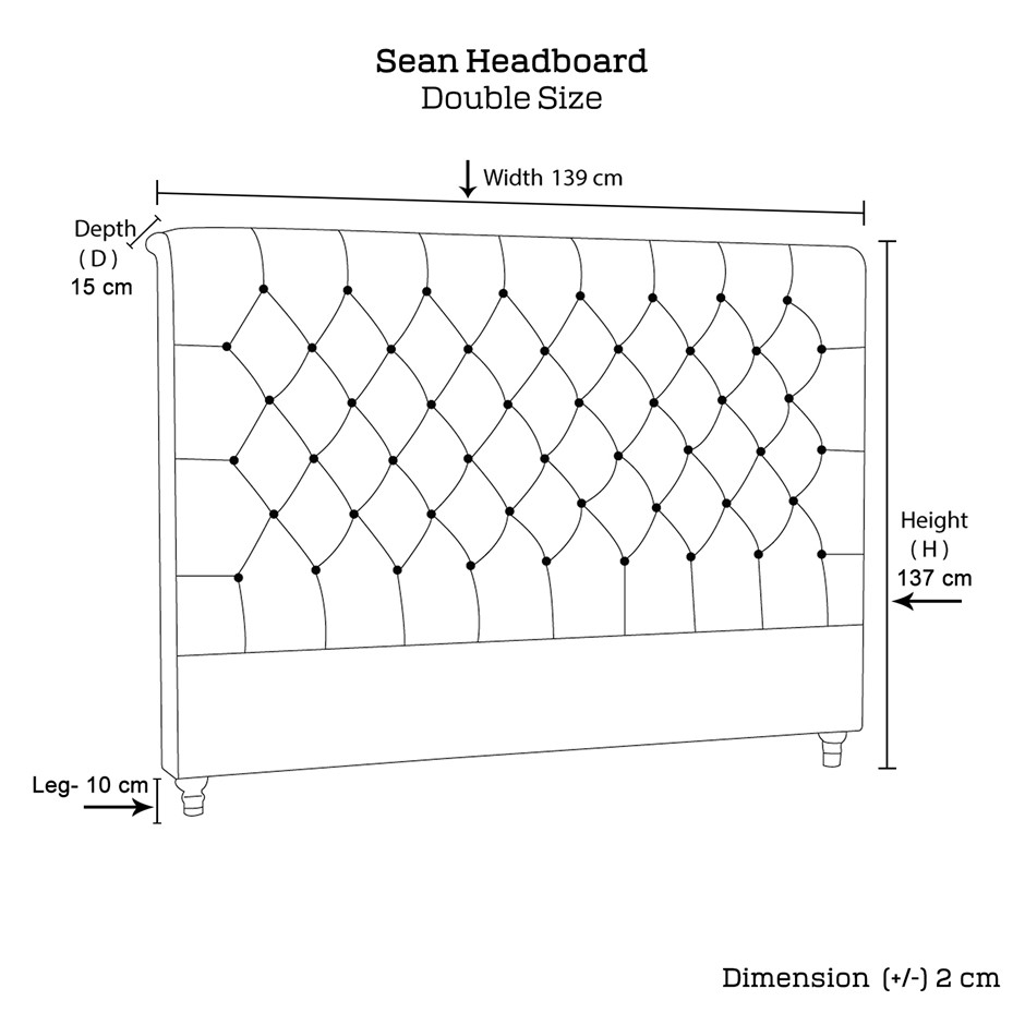 Buy Bed Head Double Size French Provincial Headboard Upholsterd Fabric