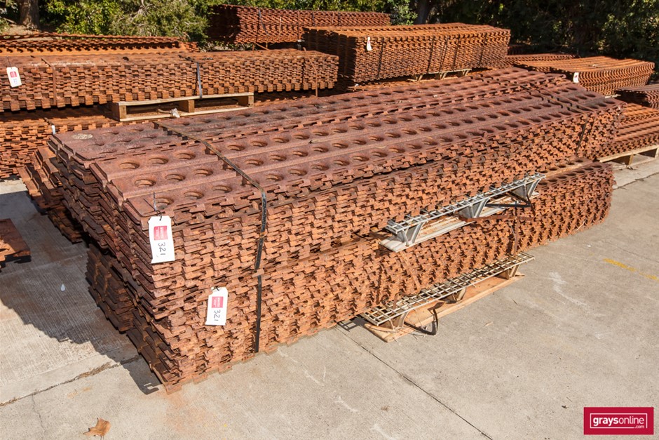 Marston Mat, Perforated Steel Planking, 10 x Pallets. Auction (0321