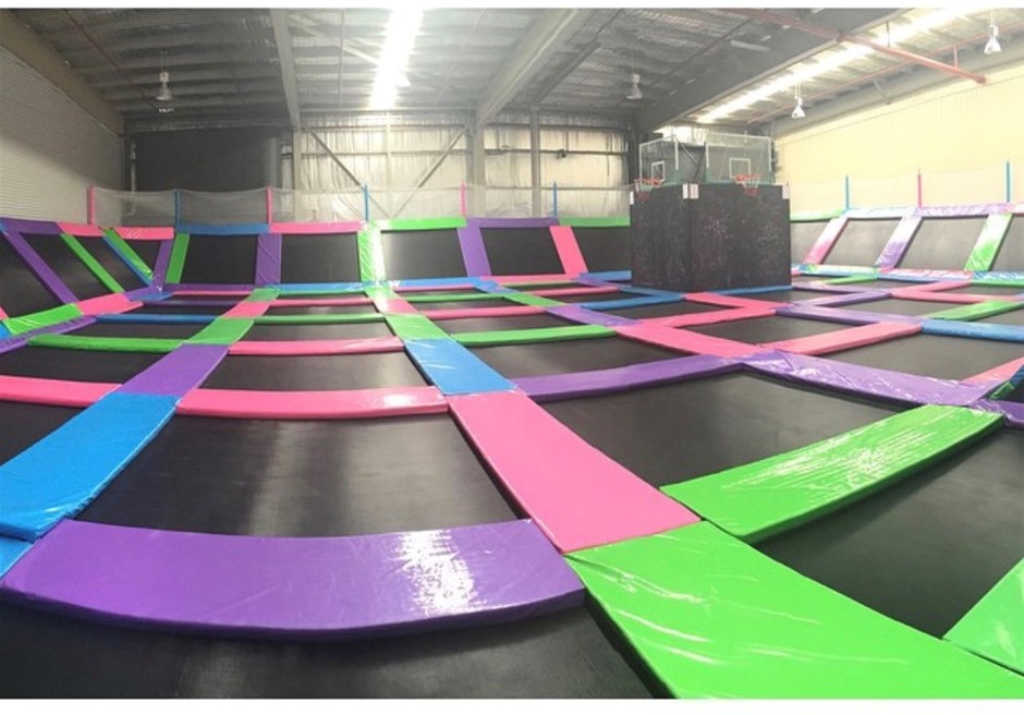 Complete Indoor Trampoline Set Up Auction (00019007119) Grays Australia