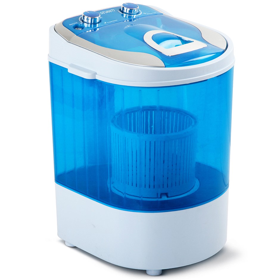 Buy Devanti 4KG Mini Portable Washing Machine Blue Grays Australia