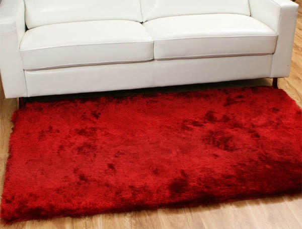 Angel Hair Soft Shag Rug - Red - 225x155