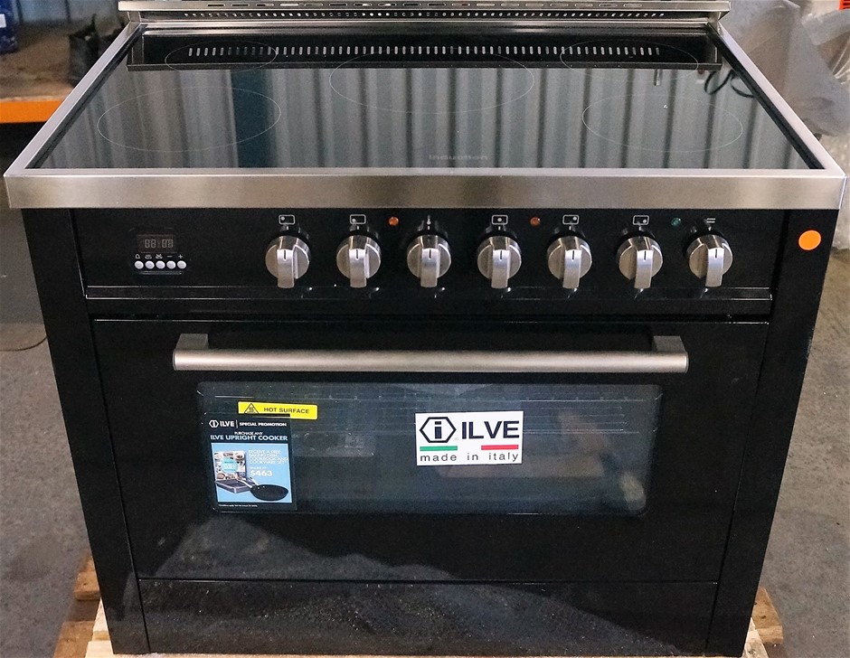 Ilve 90cm 5 Zone Induction Cooktop & Electric Oven (HNFI90WMP/N