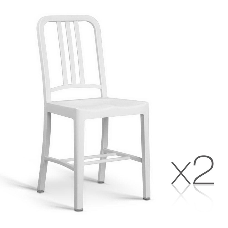 Set of 2 Replica Emeco Navy dining chair