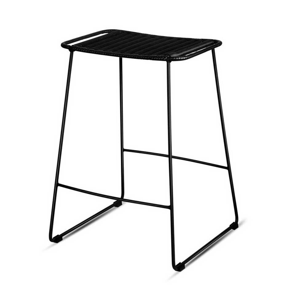 Artiss Ser of 2 PE Wicker Bar Stools - B