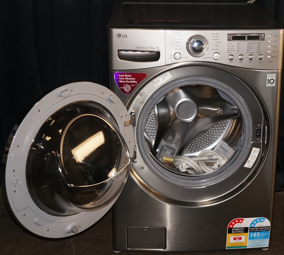 LG 10kg Front Load Washing Machine (Stainless) (WD12595D6) Auction