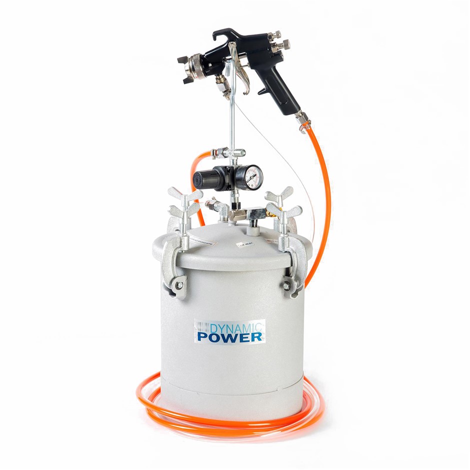 10Lt Pressure Pot with Spray Gun Paint T