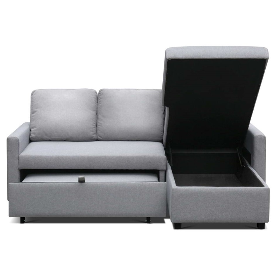 Buy Artiss Sofa Bed Lounge Set 3 Seater Futon Couch Storage Chaise