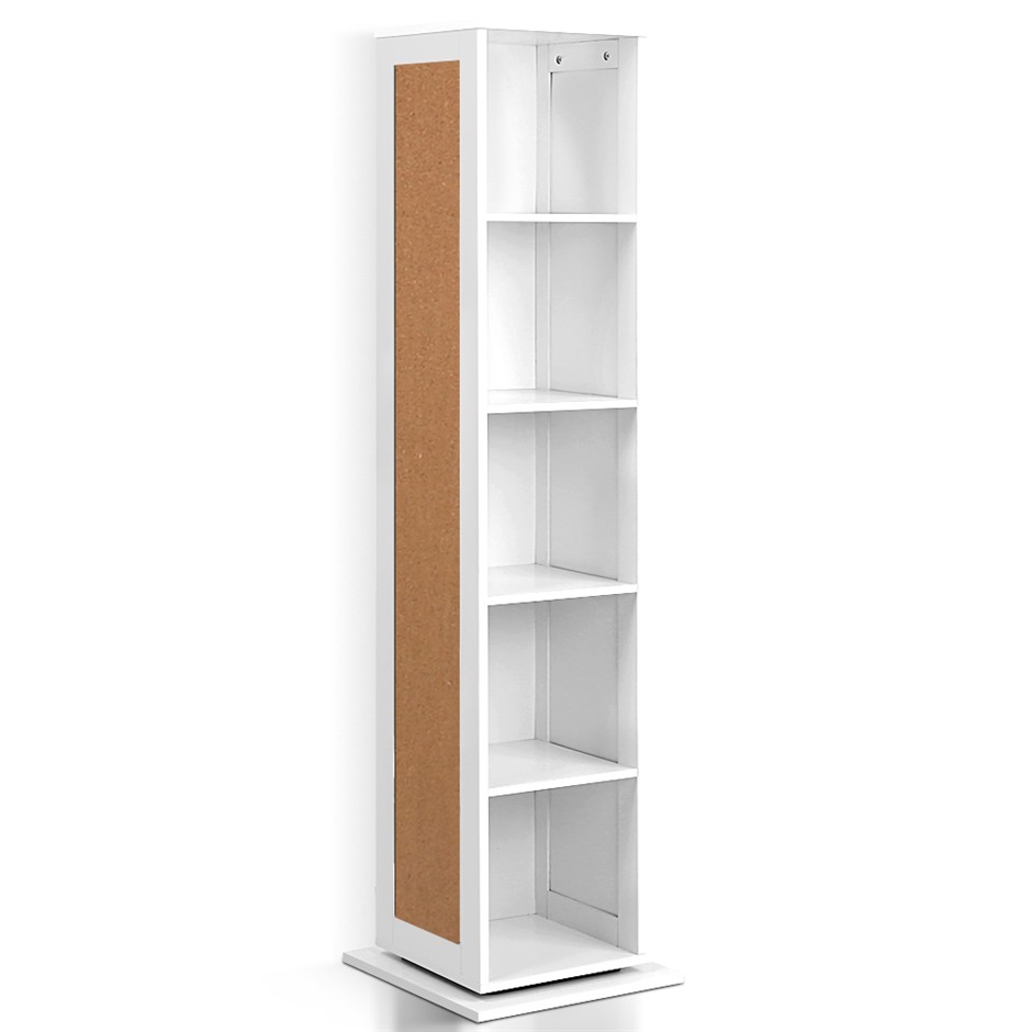 Buy Artiss Shelf Rotating Cabinet Storage Shoe Rack White