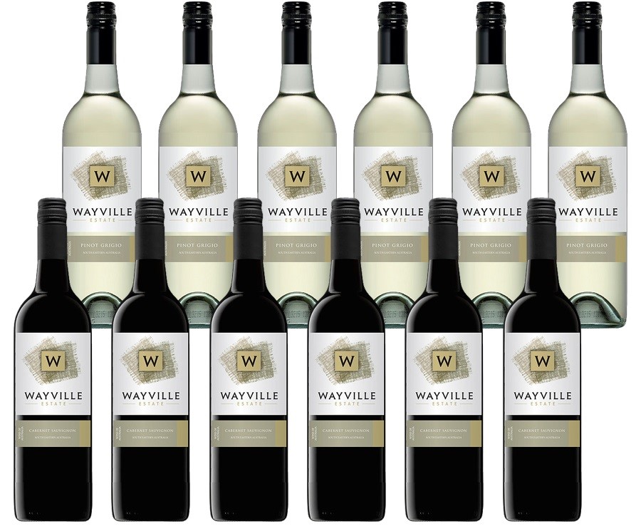 Wayville Estate Pinot Grigio & Cabernet Sauvignon (12 x 750mL) Mixed Pack