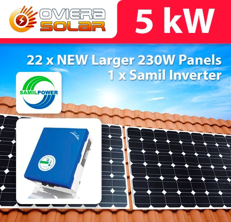 5 kW Oviera Solar Panels & Samil Power I