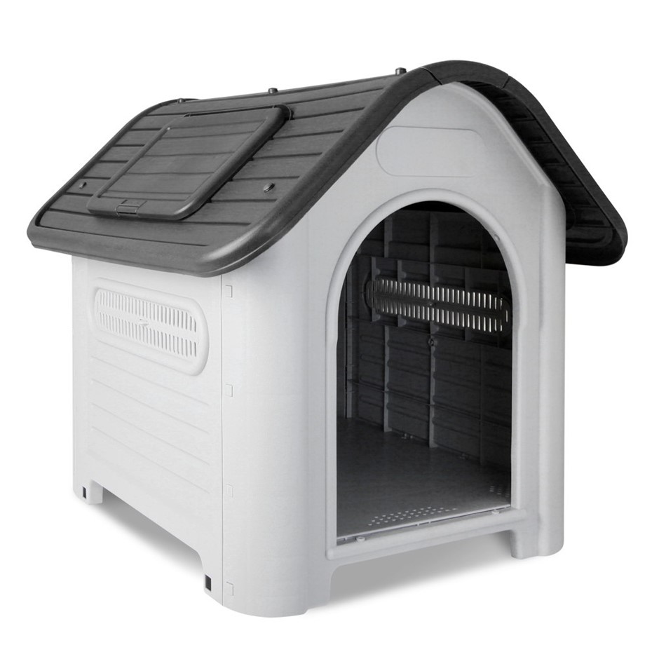 Buy i.Pet Weatherproof Pet Kennel Grey Grays Australia