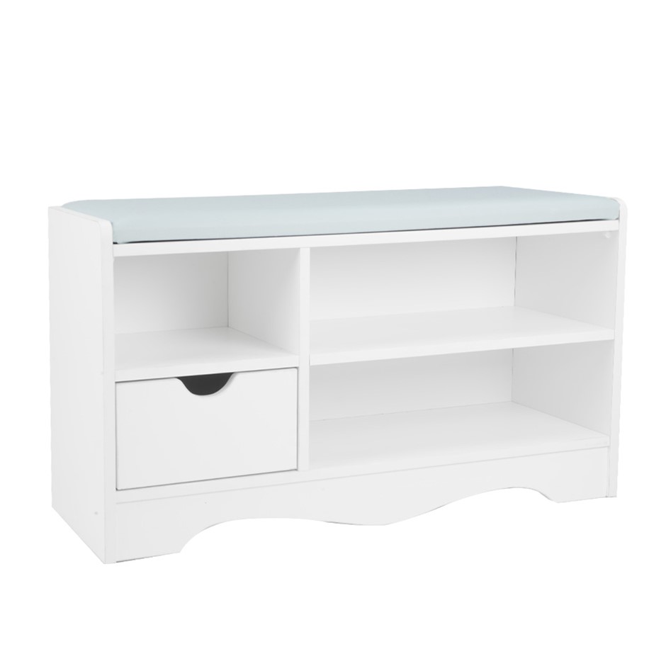 Shoe Rack Cabinet Organiser Grey Cushion