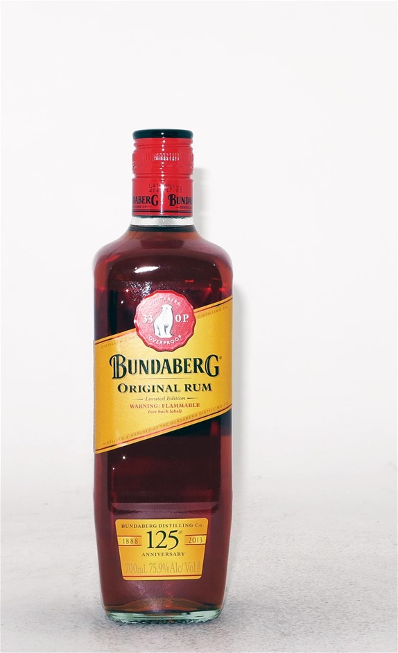 Bundaberg 125th Anniversary Rum Bottle 1 X 700ml Qld Auction Graysonline Australia