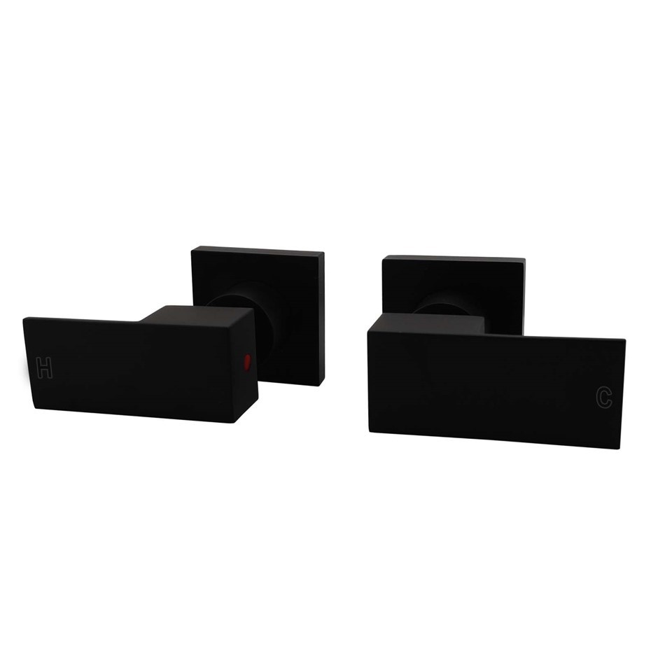Square Matt Black Wall Top Assembles 1/4