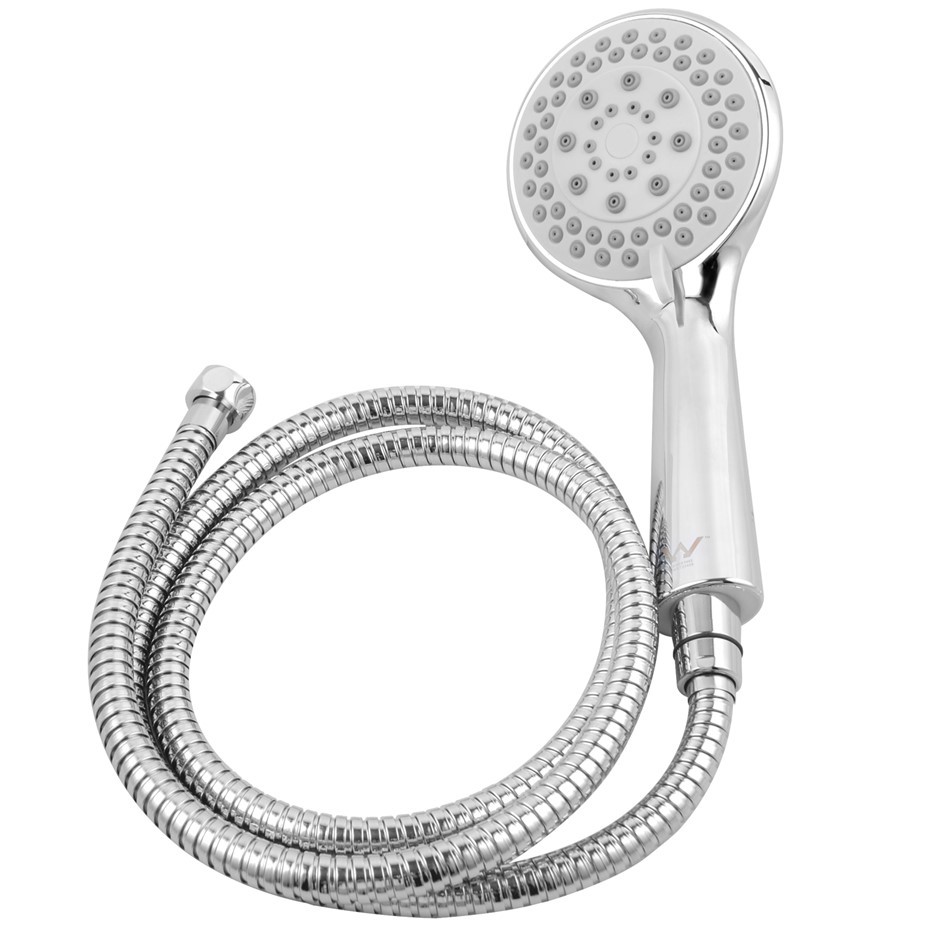 Round Chrome Rainfall Handheld Shower He