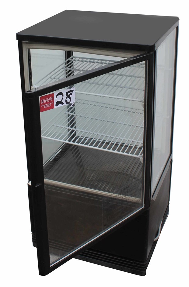 SANYO DISPLAY BENCH TOP FRIDGE MODEL SMRSK72S, SELFCONTAINED MODEL