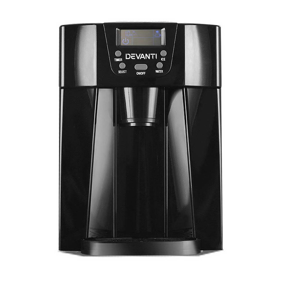 Buy Devanti 2L Portable Ice Cuber Maker & Water Dispenser Black