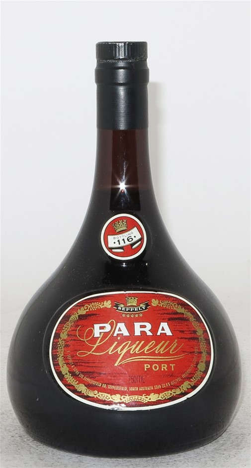 Seppelts `Para` Liqueur Port 116 NV (1 x 750mL), Aus. Auction ...