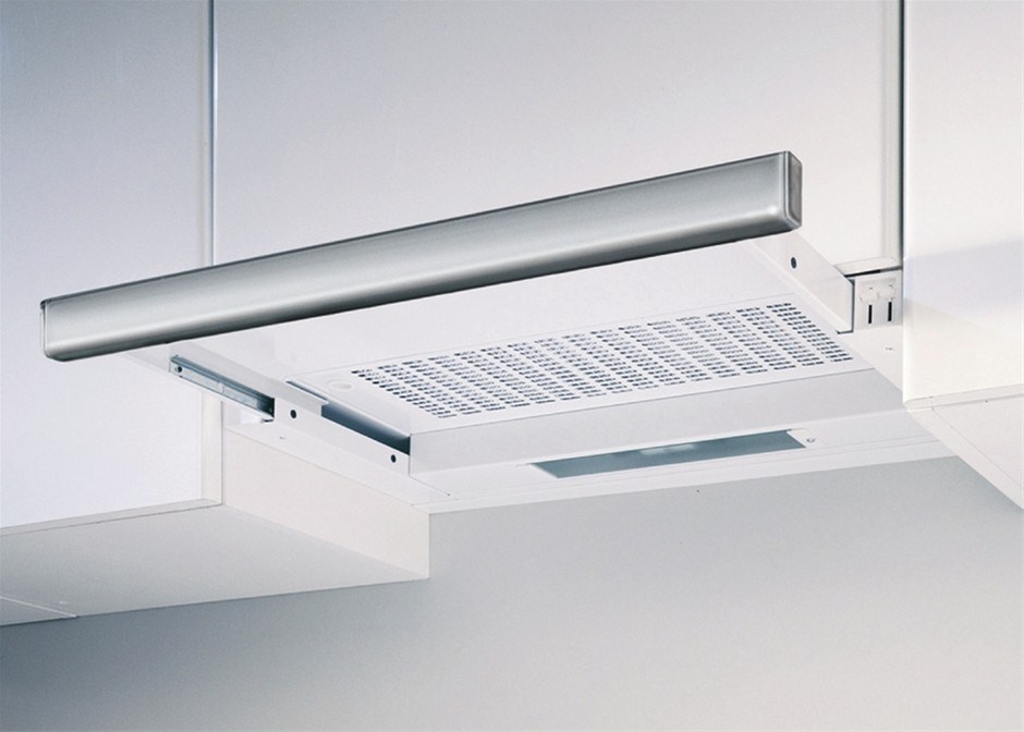 Omega 60cm White Enamel Retractable Rangehood Model OA416/3031