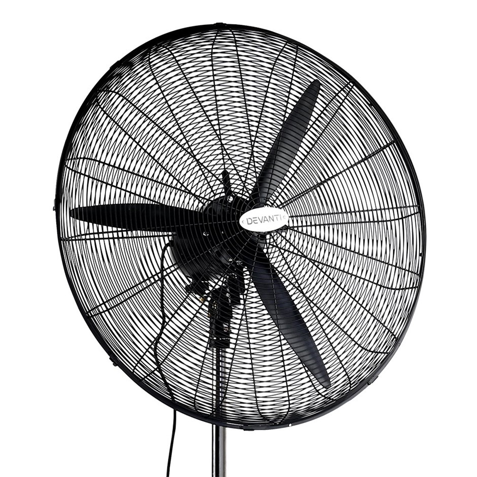 Buy Devanti Adjustable Industrial Standing Fan Black Grays Australia