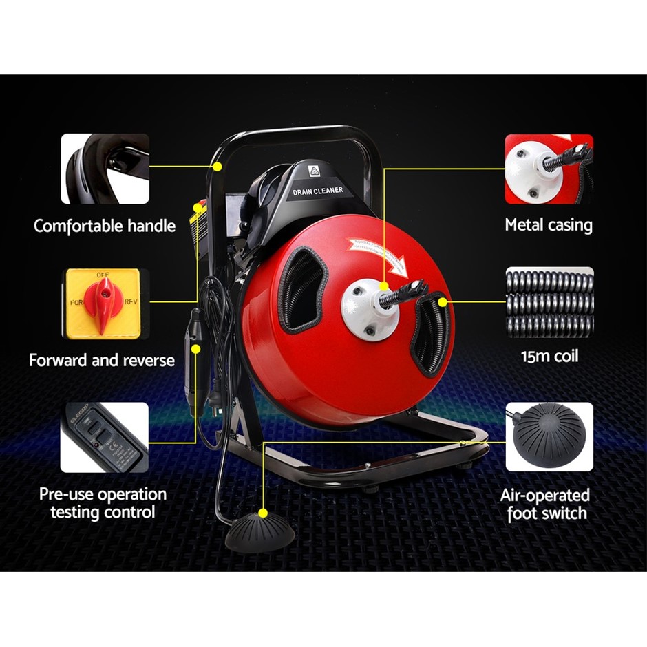 Buy GIANTZ Drain Cleaner Drain Master Electric Plumbing Sewerage Pipe