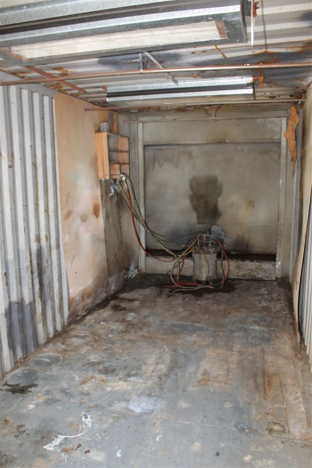 20 foot shipping container spray booth conversion Auction (00535036654