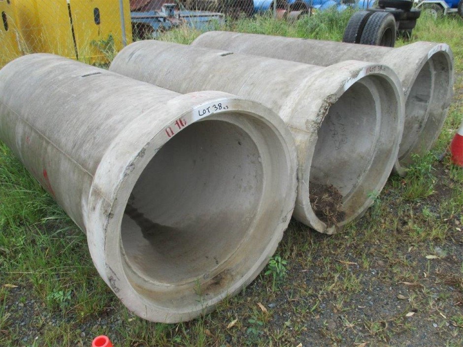 3x Rocla Concrete Pipes Auction (00387022419) Grays Australia