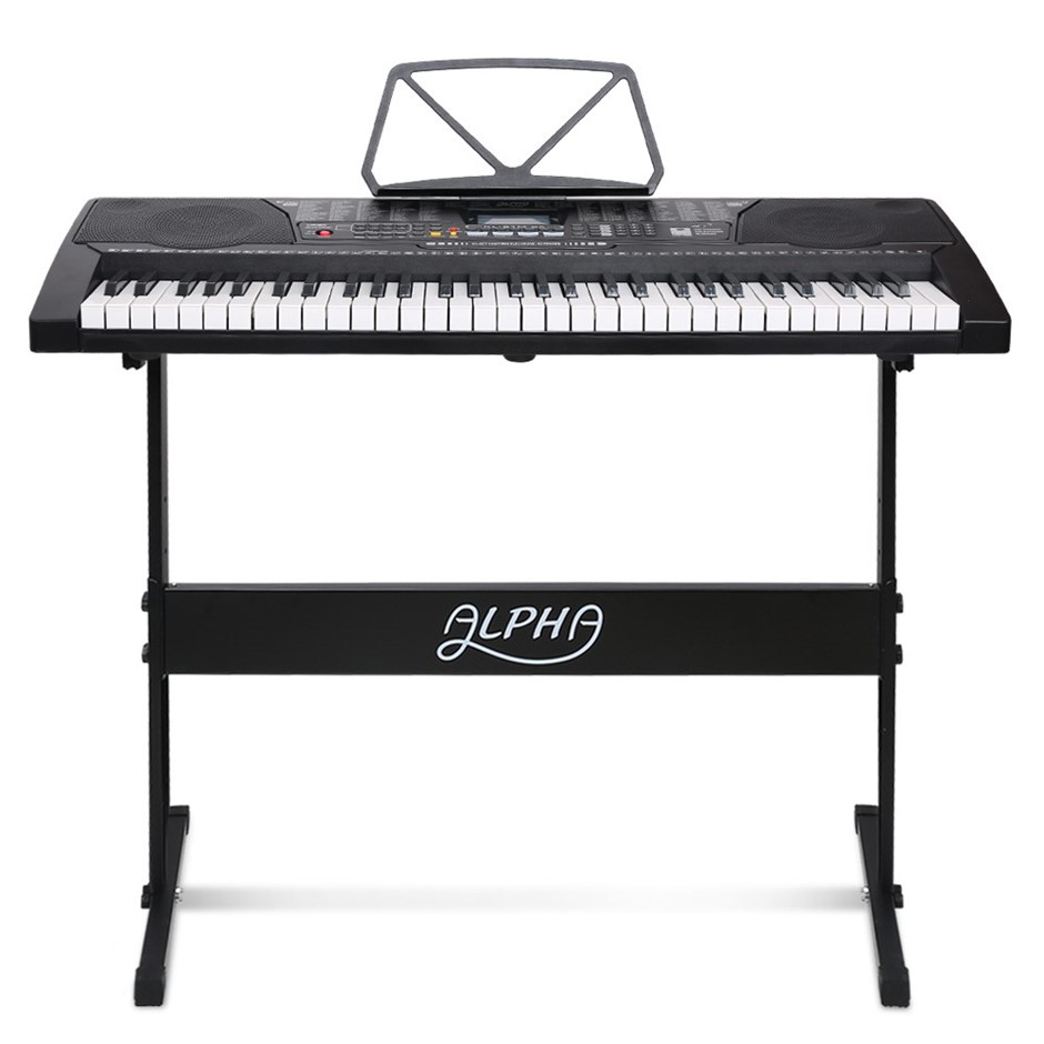 Buy Alpha 61 Keys Lighted Electronic Keyboard Grays Australia