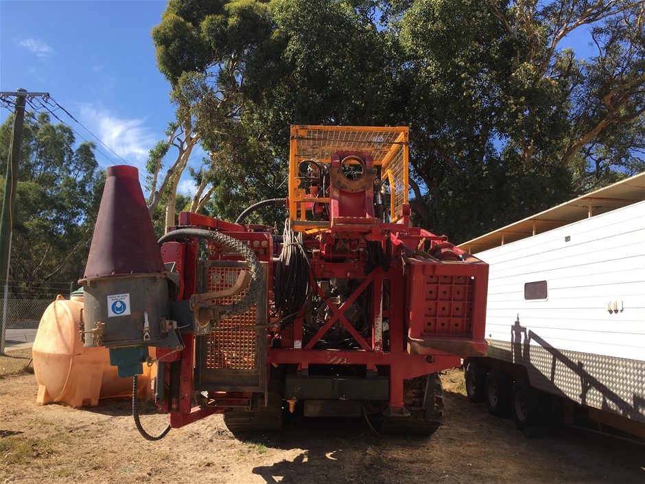 X300 Air Core Drill Rig Mounted on Morooka MST 2200V Track Carrier