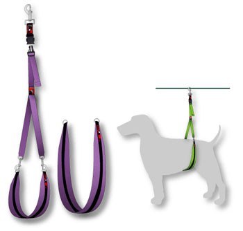 Black Dog Grooming Body Sling Red