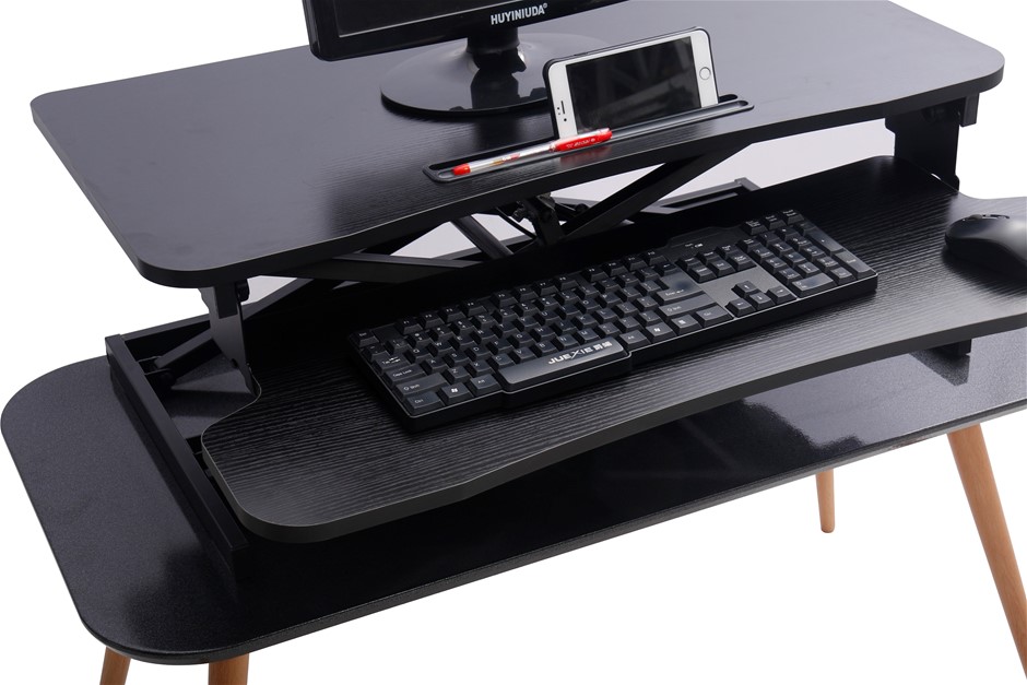 Buy Height Adjustable Standing Desk Riser Sit Stand Desktop Office