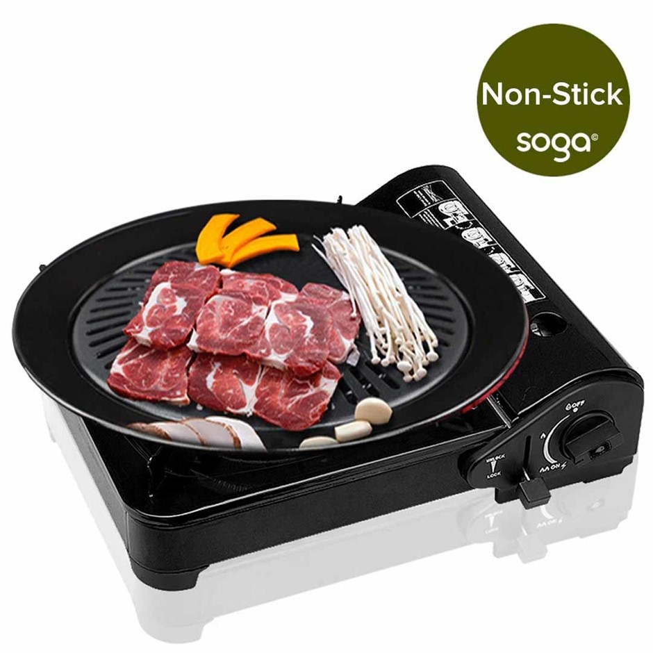 Portable Butane Stove Gas Burner Black w