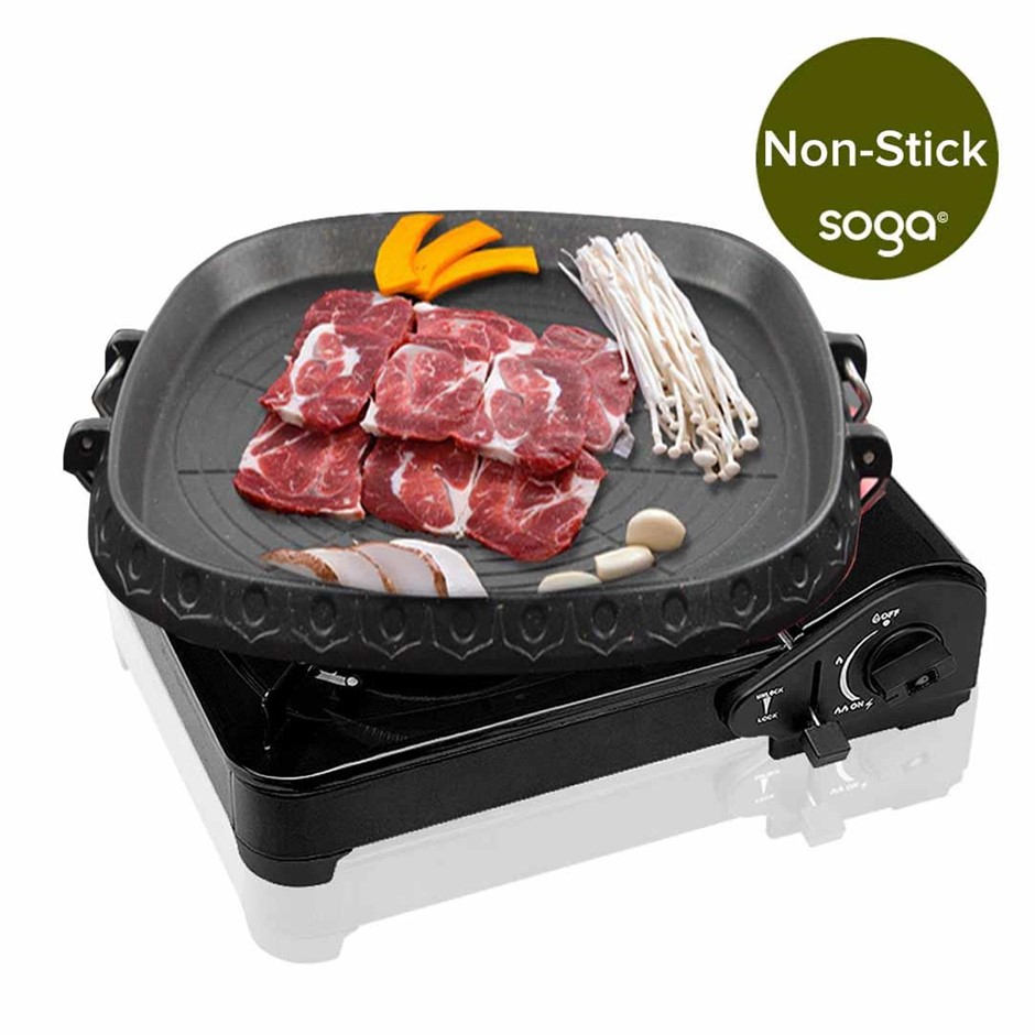 Portable Butane Stove Black with Korean 