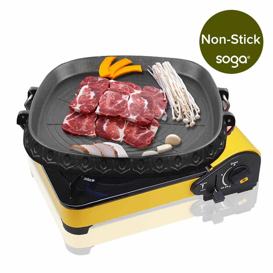 Portable Butane Stove Gas Burner Yellow 