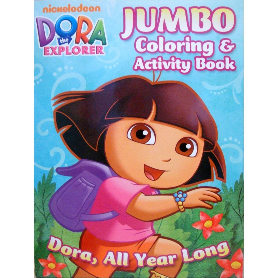 Dora The Explorer - Jumbo Colouring & Ac