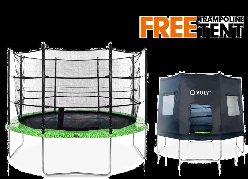 Vuly 8ft Trampoline Bundle (Includes Tra